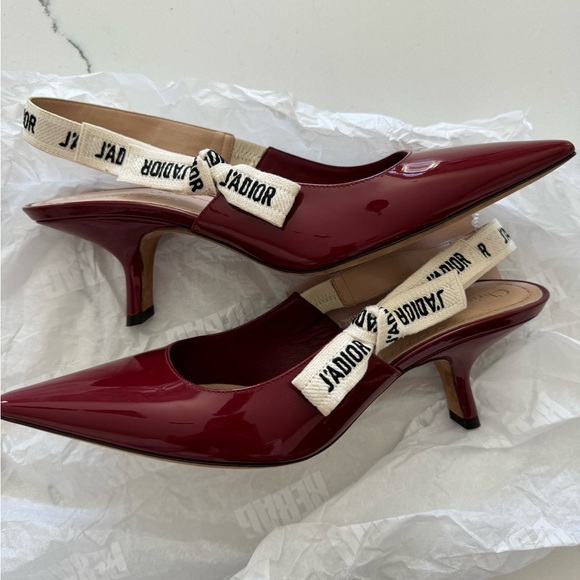 Dior Shoes - Christian Dior J'Adior Slingback Pumps Patent 65